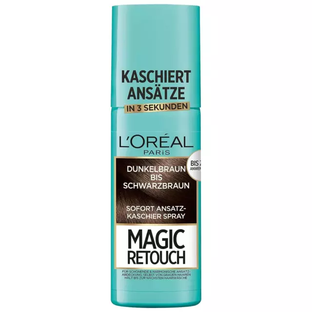 LOreal Paris Magic Retouch Ansatz-Kaschierspray Dunkelbraun Schwarzbraun 75 ml