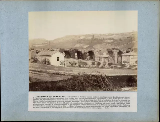 France, Beaunant, Les Aqueducs vintage print tirage d&#039;époque  31,5x24