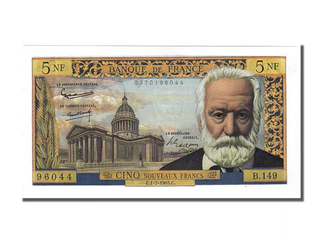 [#151685] Billet, France, 5 Nouveaux Francs, 5 NF 1959-1965 ''Victor Hugo'', 196