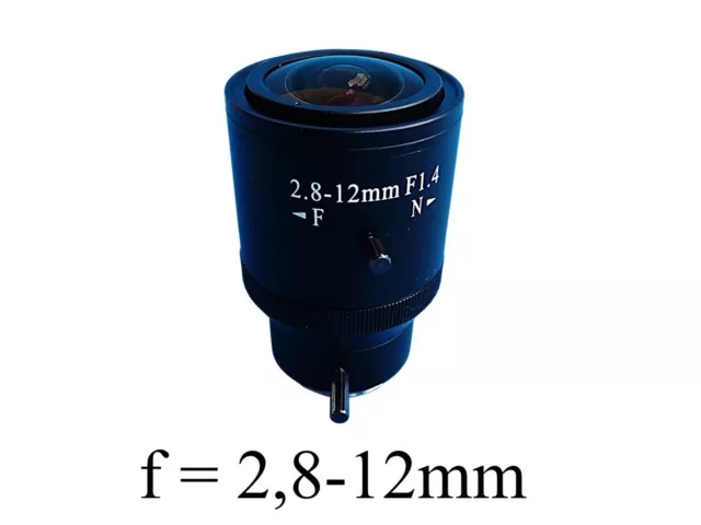 Weitwinkel Objektiv variable Brennweite f=2,8-12 für CCD CCTV Überwachungskamera