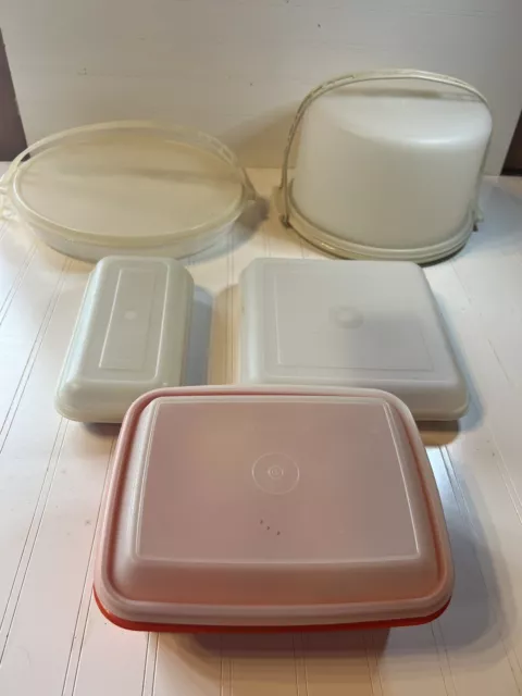 Tupperware Maxi Cake Carrier 12 X 6 Harvest Gold 