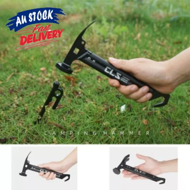 Tent Stake Peg Mallet Remover Puller Driver Outdoor Hammer, Camping Tool