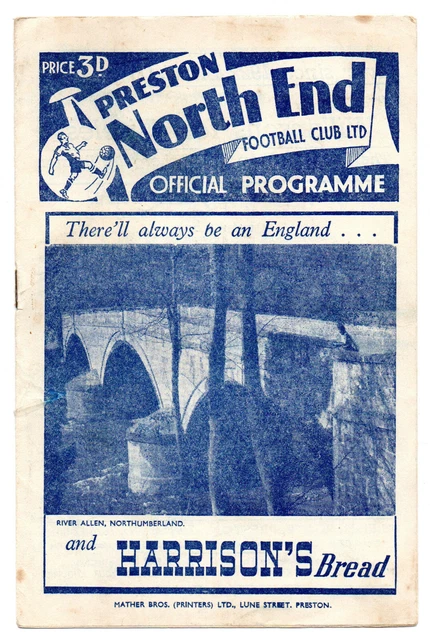 Programme De Football Angleterre Vs Ecosse 1947 - Collector Vintage - Bon état