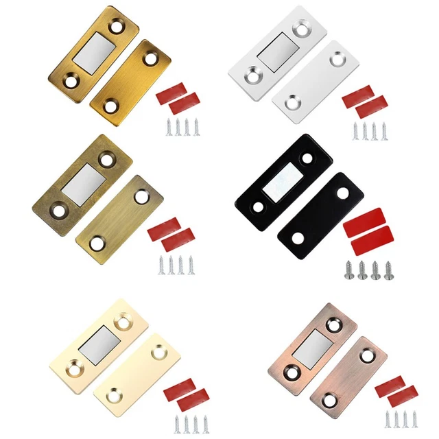 4Sets Hole-free Invisible Magnet-Door Suction Cabinet Strong Magnetic Attractor