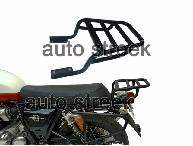 Fit For Royal Enfield Twins Interceptor 650 cc "Gepäckträger hinten, Schwarz"