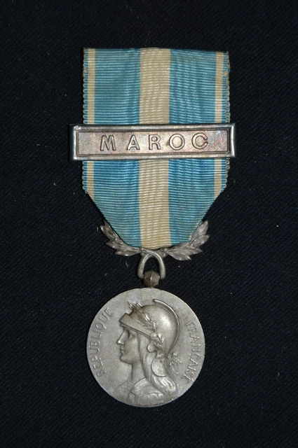 Médaille Commémorative Afrique Du Nord 1er Modèle Avec Agrafe MAROC - Originale Légion étrangère