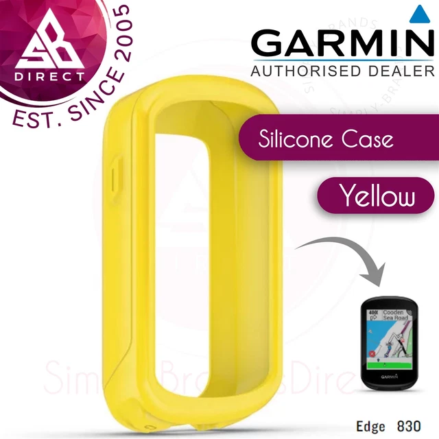 Garmin Silicone Protective Case│For Edge 830 - Bundle GPS Bike Computer│Yellow