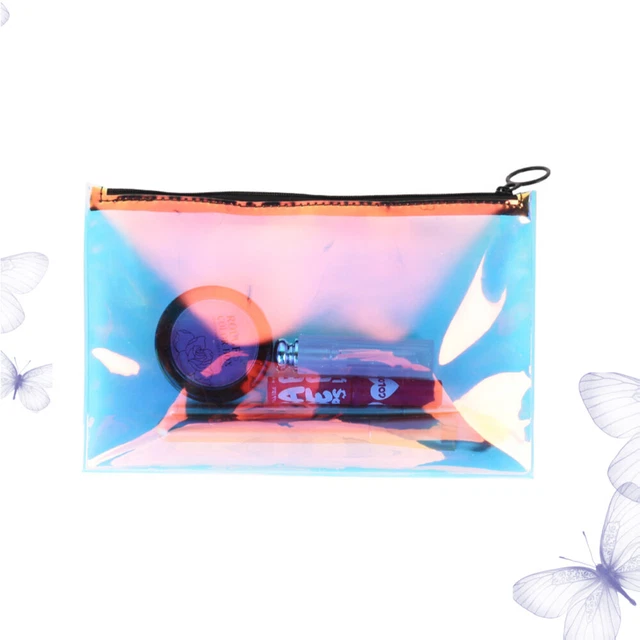 Bolsa de cosméticos al aire libre almacenamiento de maquillaje holográfico viaje simple