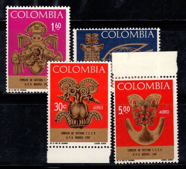 Colombia 1967 Mi. 1111-1114 Nuovo ** 100% Bogota, Mostra di francobolli,