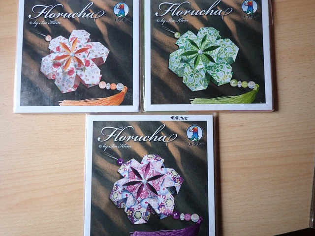 Ursus Florucha by Isa Klein - 180 Faltblätter = 30 Faltblüten - 5x15cm- 3Designs