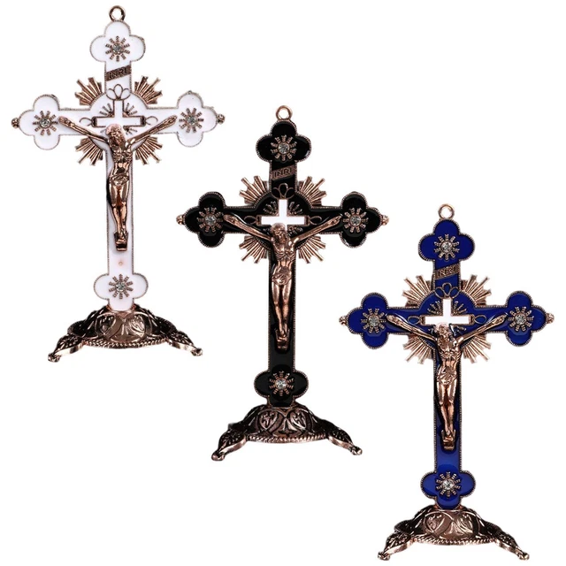 Wandkreuz Jesus Christus Kruzifix – Bronzierte Keramik, Ca. 27 Cm Hoch, Veronese Kollektion