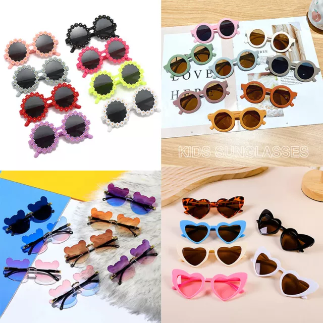 Cute Kids Boys Girls Sunglasses Toddler Children UV400 Frame Goggles Outdoor