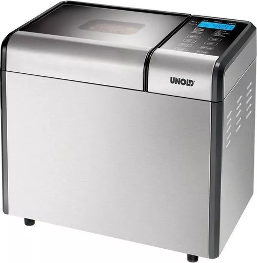 UNOLD 68415 Brotbackautomat mit Deckel Brotbackmaschine 750-1200g 12 Programme