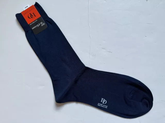 New $40 Men Dore Dore Falke 100% Pure Cotton Lisle Sheer Dress Socks Sz 42 - 43