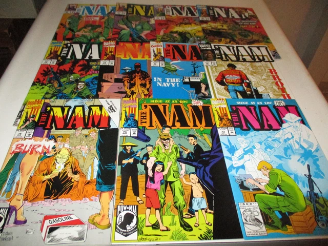 The Nam # 73-83--Complete Run--Marvel`s Viet Nam War Series-Don Lomax--1992-VF