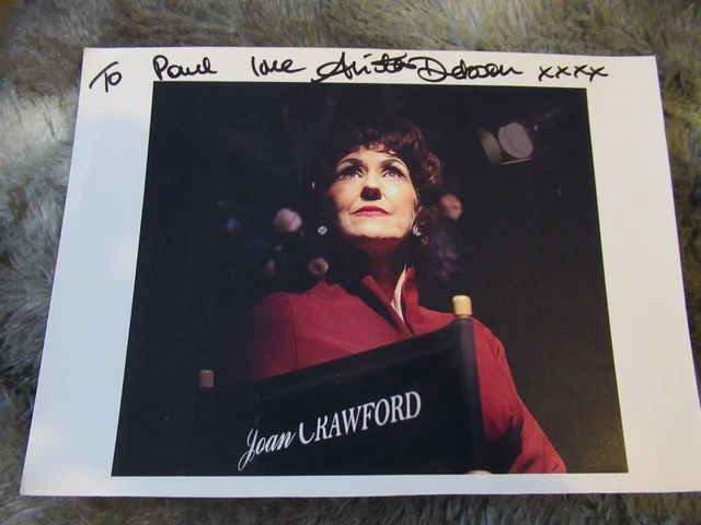 Anita Dobson Hand Signed Photograph*Dedicated to Paul*