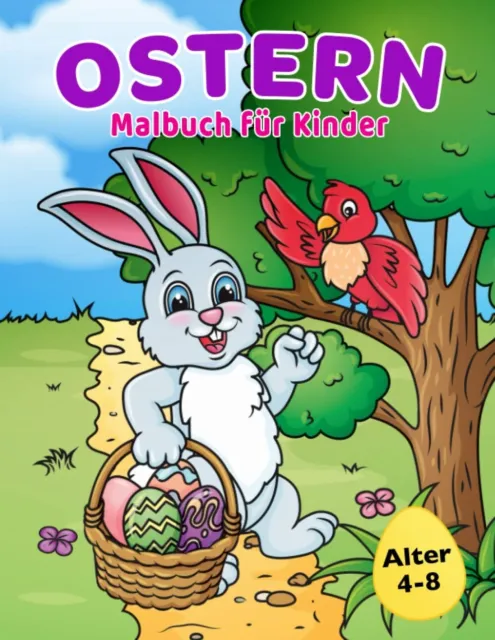 Ostern - Malbuch für Kinder im Alter von 4-8 Jahren - *NEU*