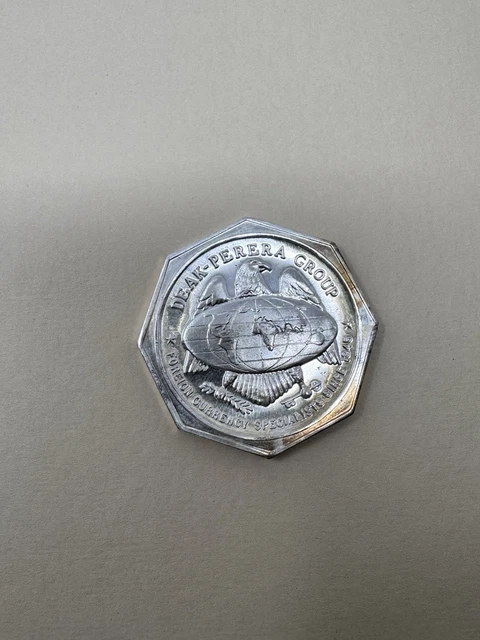 VINTAGE-1974 DEAK-PERERA GROUP Currency Specialists-1oz 999 Silver