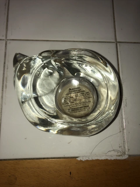 Glass Sleeping Cat Votive Candle Holder Paperweight 5
