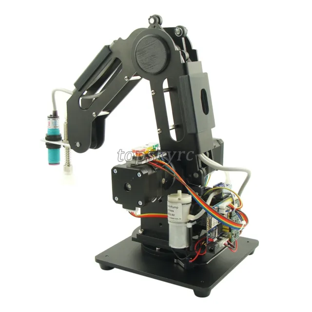 Mechanical Robot Arm 3 Axis Desktop Production Line Carry Aluminum Alloy 6061