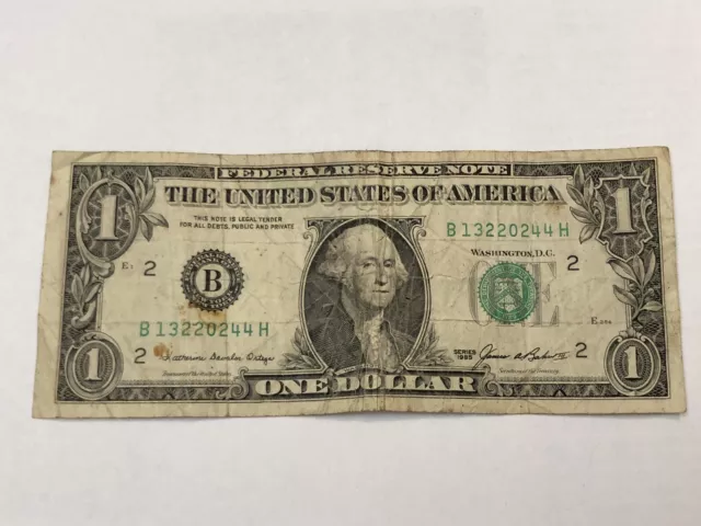 USA Stati Uniti series 1985 $ 1 One Dollar n. B 13220244 H, BB/qBB Originale