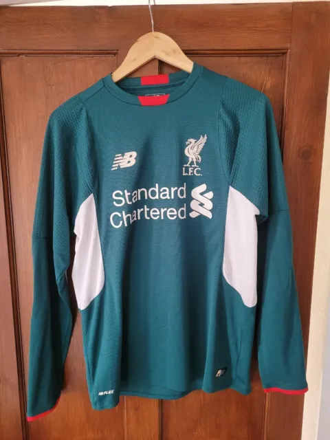 Liverpool Away New Balance Goalkeeper Shirt Long Sleeve - 2015-16  - Small
