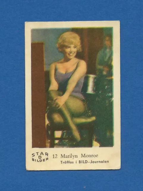 1963 Dutch Gum Card Star Bilder D #12 Marilyn Monroe