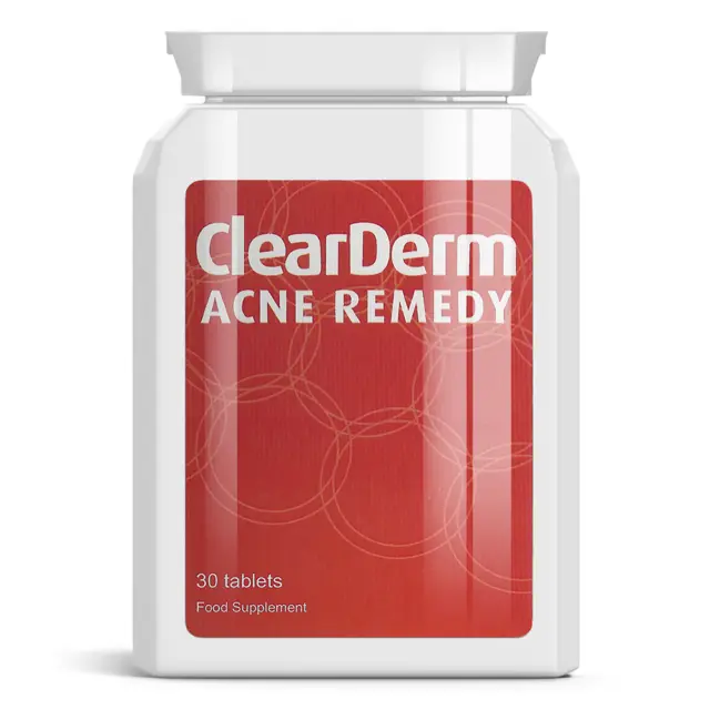 Clearderm Acne Pills Tablet Stop Spots Reduce Outbreaks Blemishes Clear Skin