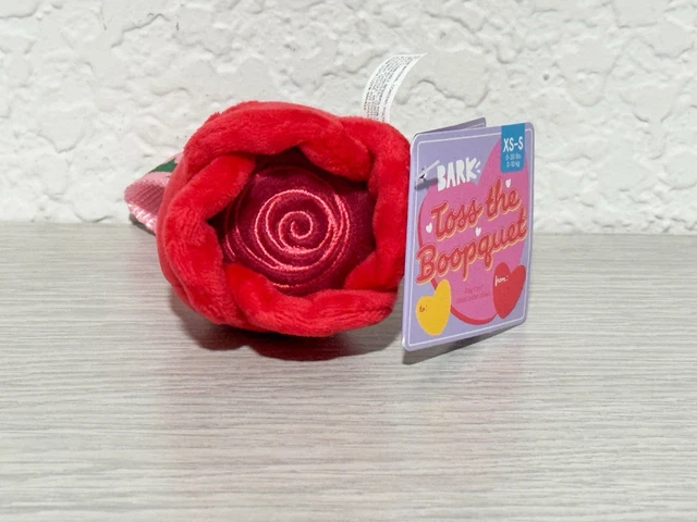 BARK BOX PLUCKY Tulip Sniff The Roses Flower Pink Plush Dog Toy $8.00 -  PicClick