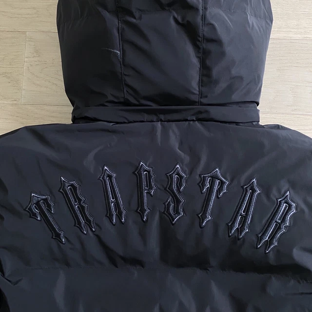 TRAPSTAR IRON GATE Detachable Hooded Puffer Jacket 2023 Blackout