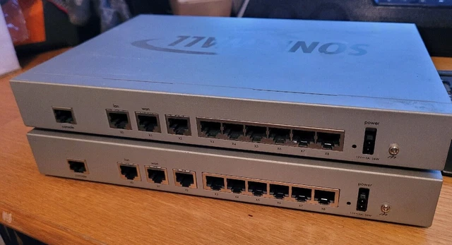 Lot of 2 Sonicwall NSA 240 APL19-05C Firewall Network Security Appliance