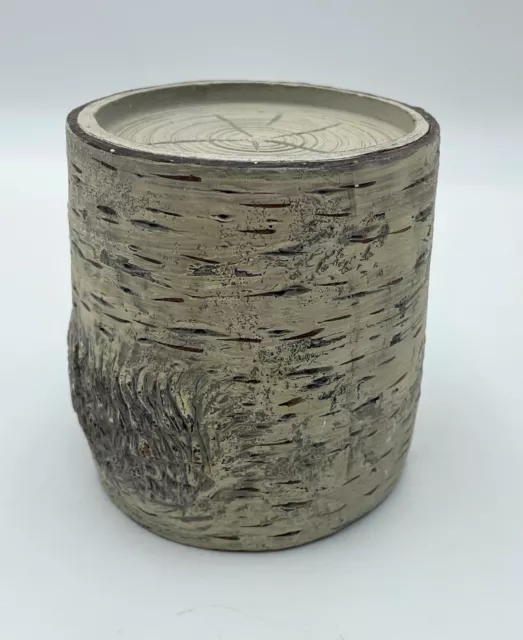 Faux Birch Aspen Bark Candle Holder Riser Rustic Home Decor Woodland Farmhouse