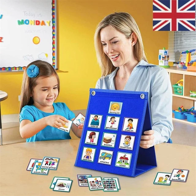 VISUAL TIMETABLE FOR Kids Visual Schedule Routine Planner for Children ...