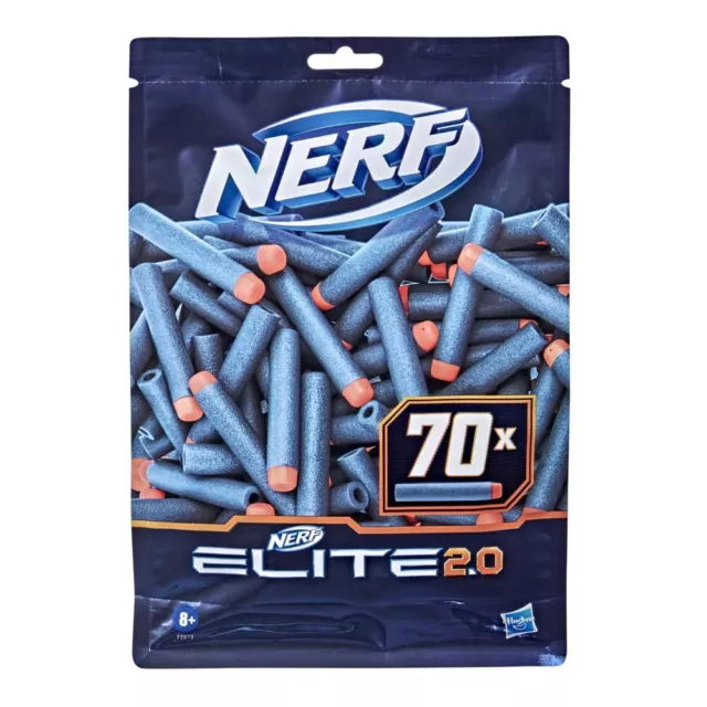 Nerf N-Strike Elite 2.0 70 Official Dart Refill Pack x 2 Bullets Ammo Free P+P