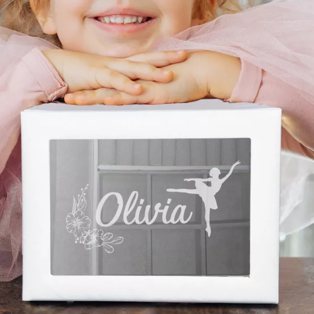 Personalized Girls Jewelry Box with Name