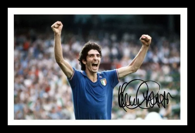 Paolo Rossi - Italy Autograph Signed & Framed Photo