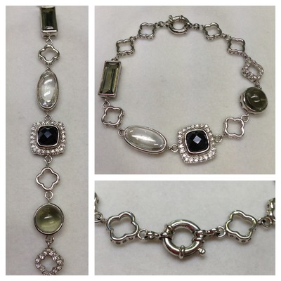 Accurist Bello Bracciale a Catena 925er Argento Bracciale IN Argento Accessori Bracciale 