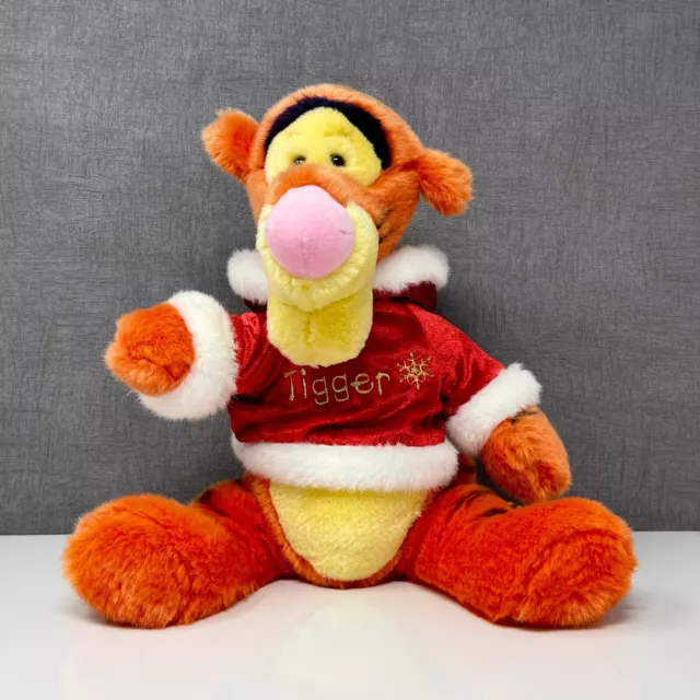 Christmas Tigger Plush (Winnie the Pooh) Disney Store Genuine Soft Toy | 15"