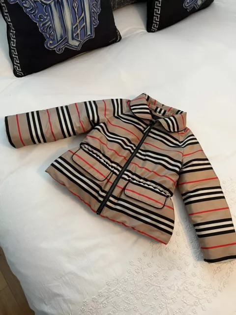 Burberry Baby Girls Coat, Age 18 Months