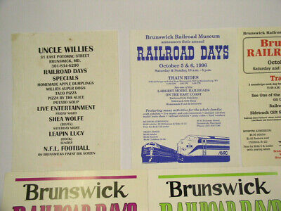 1990`s Brunswick Md Railroad Days Posters, Placemat, Flyers & More 2