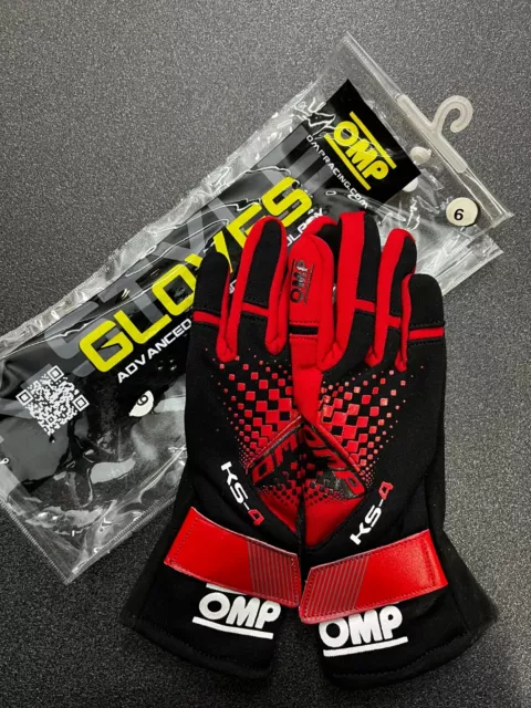 Kk02744E060006 Ks-4 Kart Gloves Rosso/Nero Tg. 6