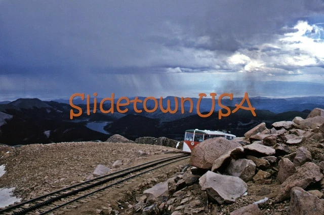 Vtg 1965 Orig Photo Train Slide Manitou & Pikes Peak Cog Railway M&PP RY X1O094