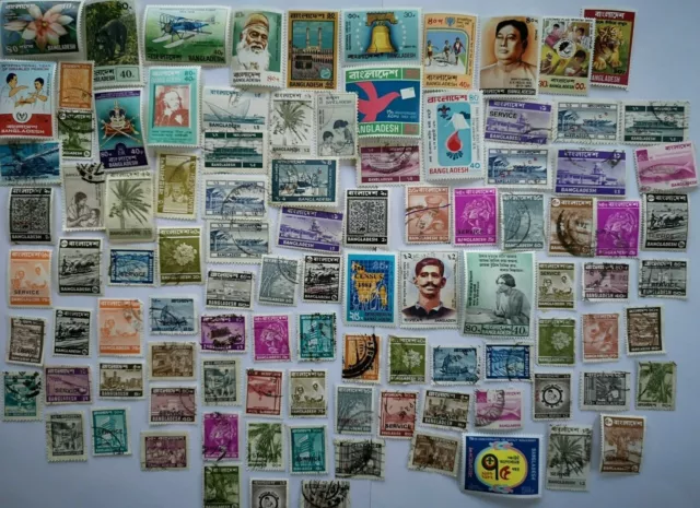 Collezione francobolli Bangladesh - da 100 a 750 francobolli diversi