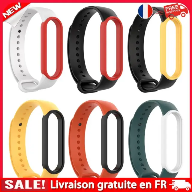 For Xiaomi Mi Smart Band 5 5 NFC Strap Replacement Dual Color Silicone Bracelets