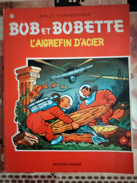 BD brochée "Bob et Bobette" n°76, l'aigrefin d'acier  Willy Vandersteen