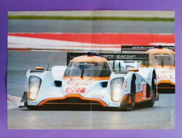 altes Poster, Gulf Aston Martin, 24h LeMans 2009, 42x60cm