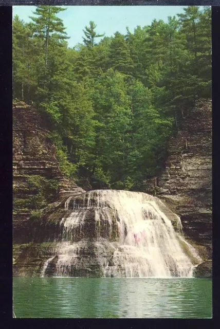 VTG Postcard, Lower Falls, Robert Treman State Park, 1970s