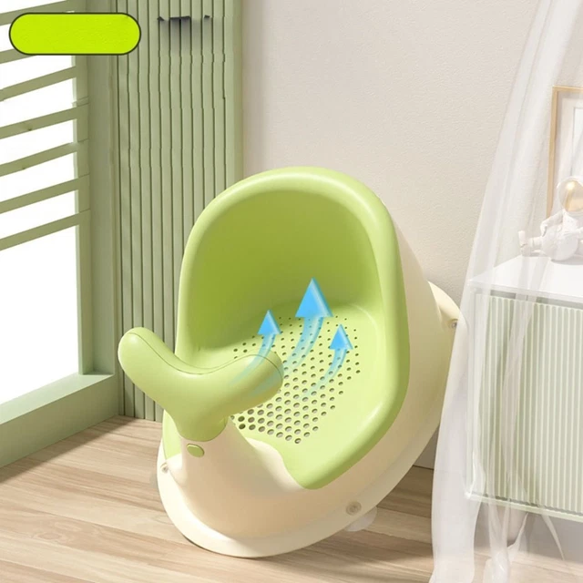 HOLLOWED OUT SEAT Non Slip Bath Stool PP Bathing Chair Baby Shower $119 ...