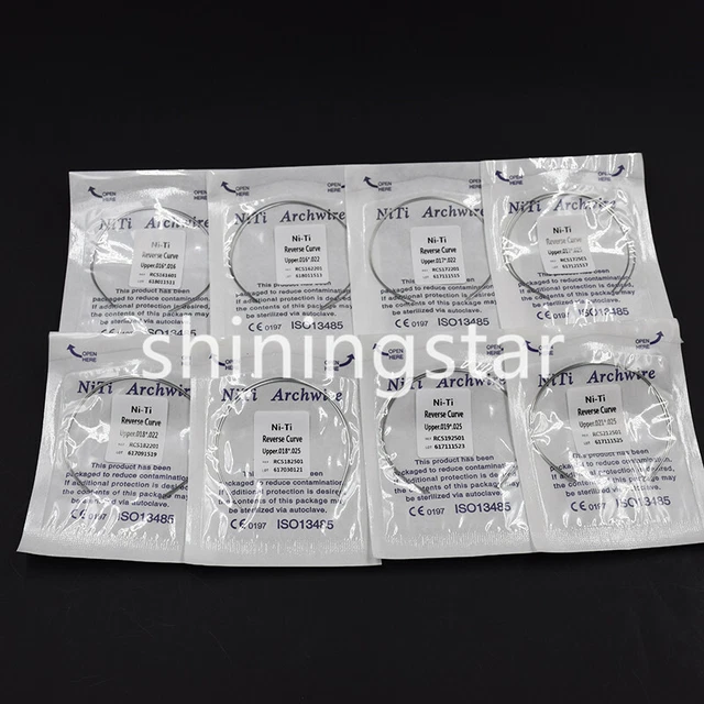 10 Bags Dental Orthodontic Niti Reverse Curve Arch Wires Rectangular Upper/Lower