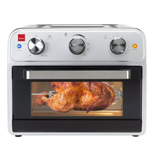 Fritteuse Backofen 21L | Mega Familiengröße Gesundes Kochen 1800W | Sensio Home